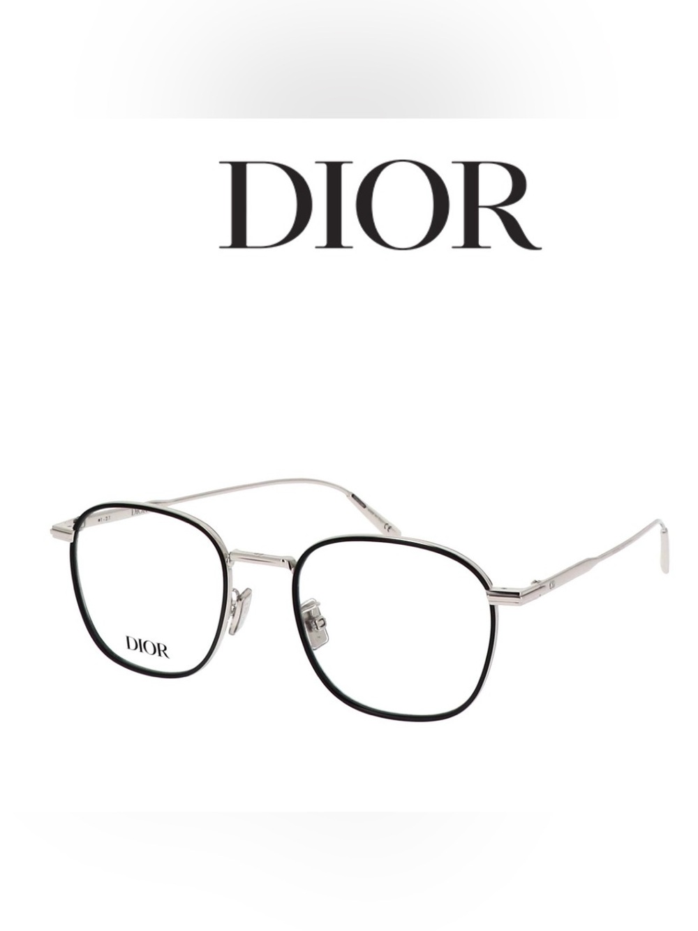 DIOR Blacksuito S2U Palladium Eyeglasses with COA